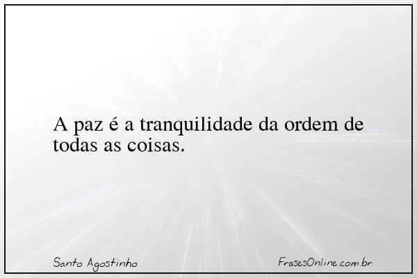 Frase de Santo Agostinho