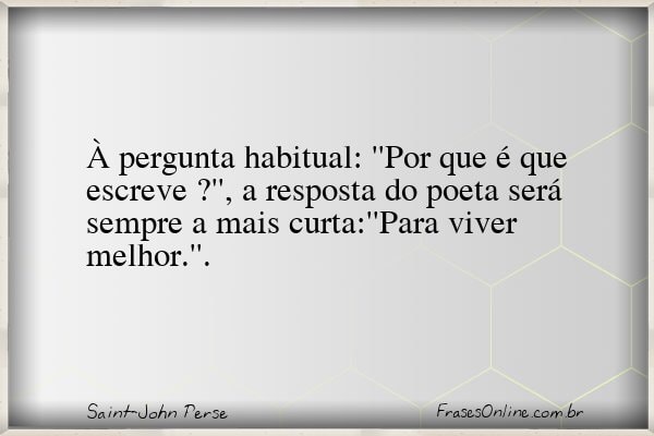 Frase de Saint-John Perse