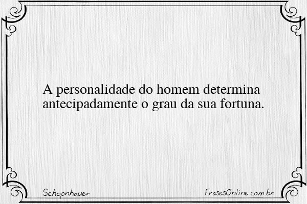 Frase de Schopnhauer