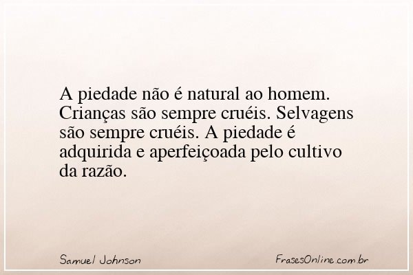 Frase de Samuel Johnson