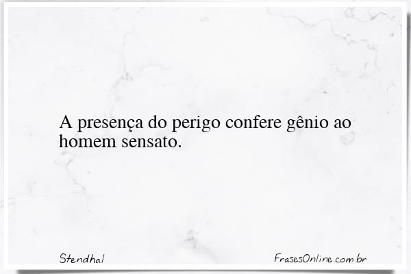 Frase de Stendhal