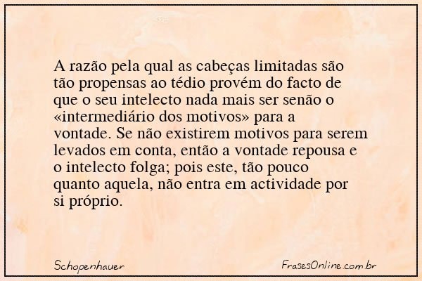Frase de Schopenhauer