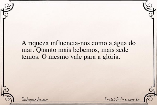 Frase de Schopenhauer