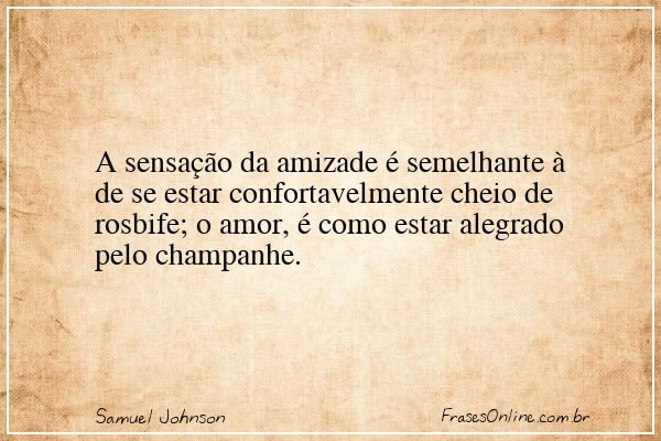 Frase de Samuel Johnson