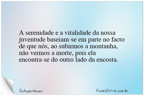 Frase de Schopenhauer