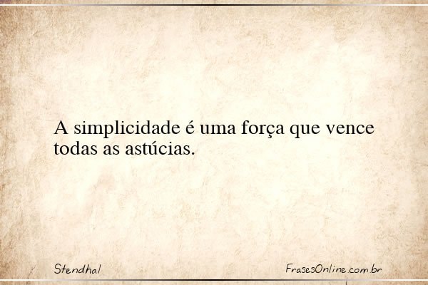 Frase de Stendhal