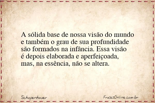 Frase de Schopenhauer