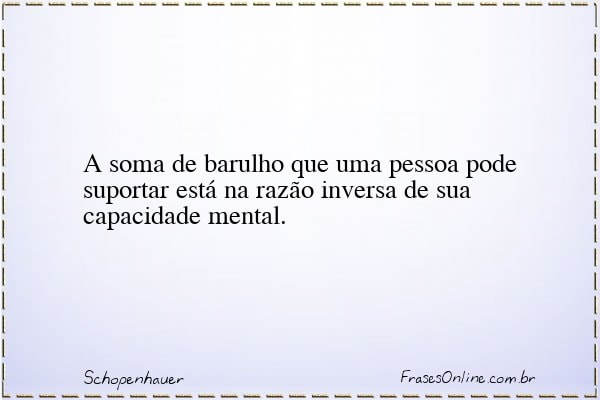 Frase de Schopenhauer