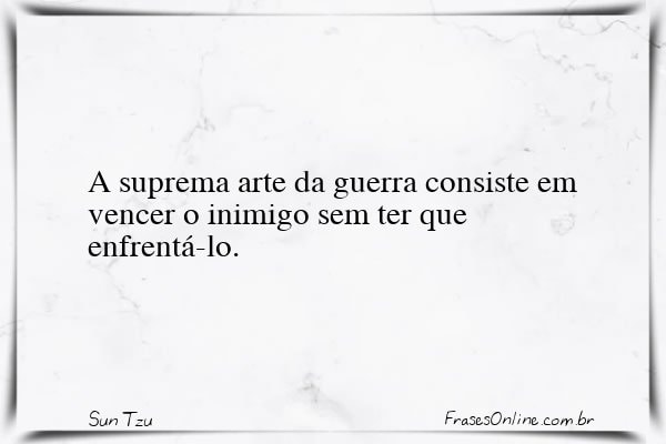 Frase de Sun Tzu