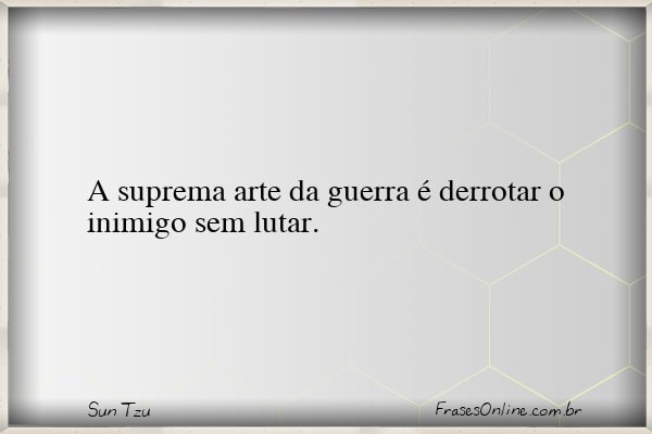 Frase de Sun Tzu