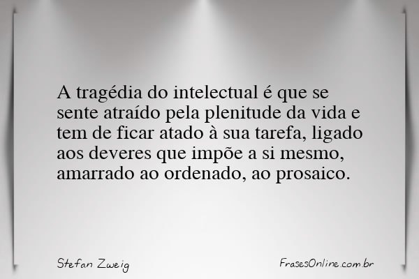 Frase de Stefan Zweig