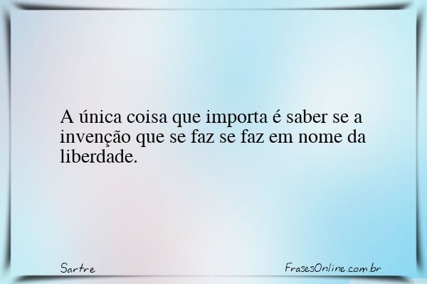 Frase de Sartre
