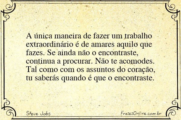 Frase de Steve Jobs