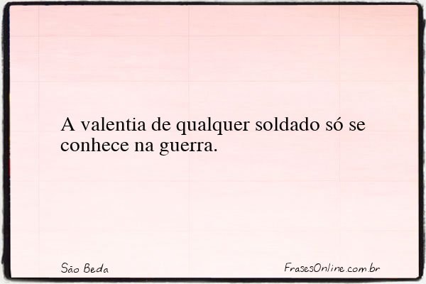Frase de São Beda
