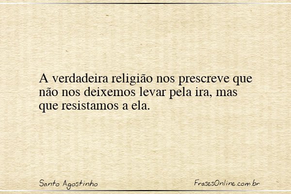 Frase de Santo Agostinho