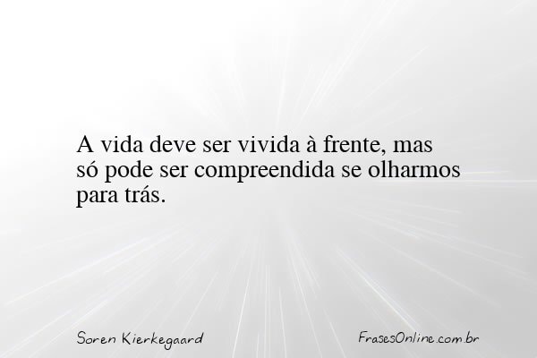 Frase de Soren Kierkegaard