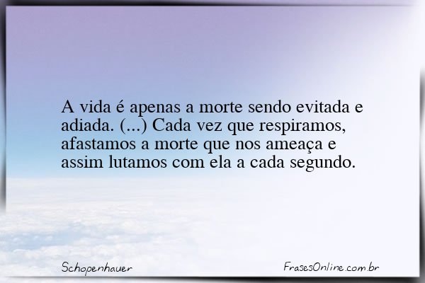 Frase de Schopenhauer