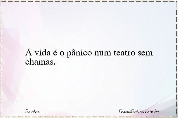 Frase de Sartre