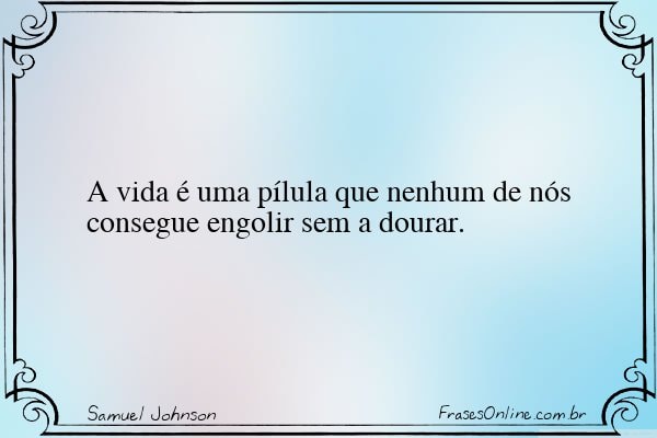 Frase de Samuel Johnson