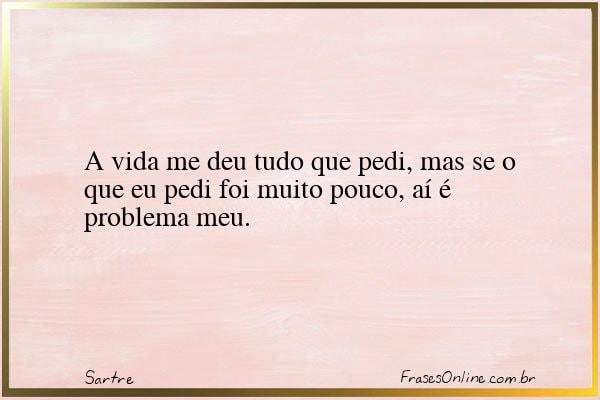 Frase de Sartre