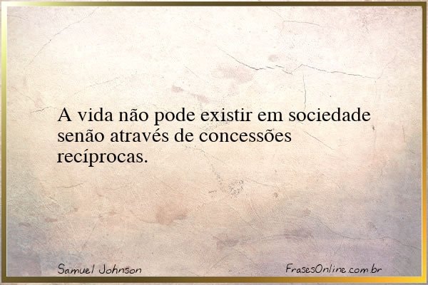 Frase de Samuel Johnson