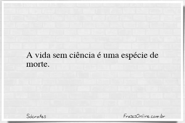 Frase de Sócrates
