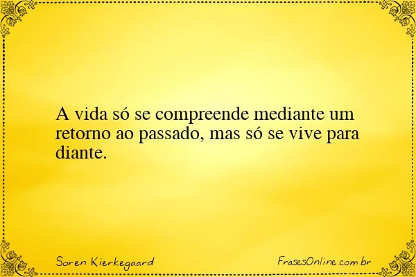 Frase de Soren Kierkegaard