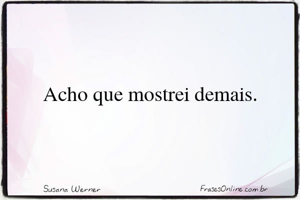 Frase de Susana Werner