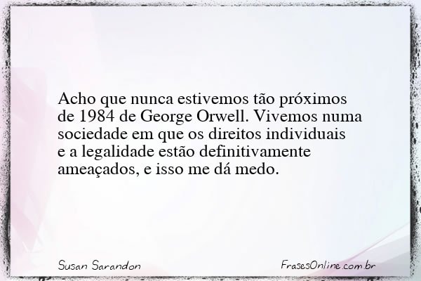 Frase de Susan Sarandon