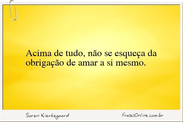 Frase de Soren Kierkegaard