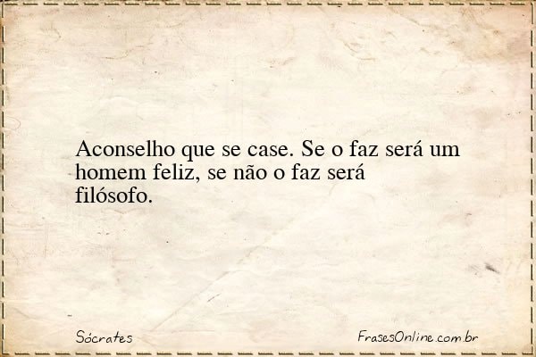 Frase de Sócrates