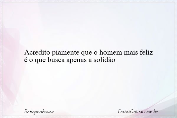 Frase de Schopenhauer