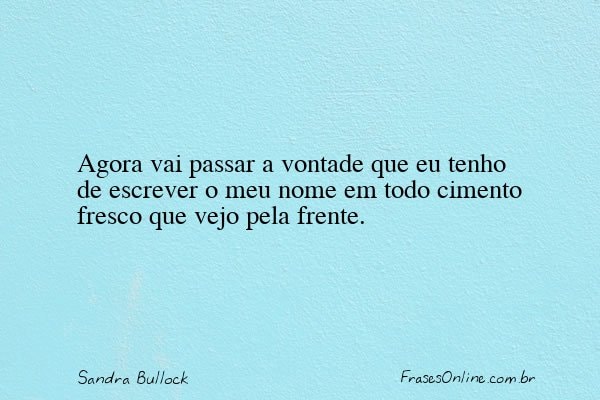 Frase de Sandra Bullock