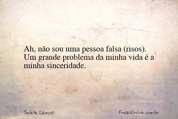 Frase de Salete Lemos
