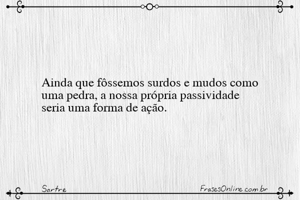 Frase de Sartre