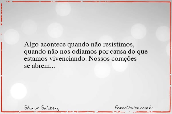 Frase de Sharon Salzberg