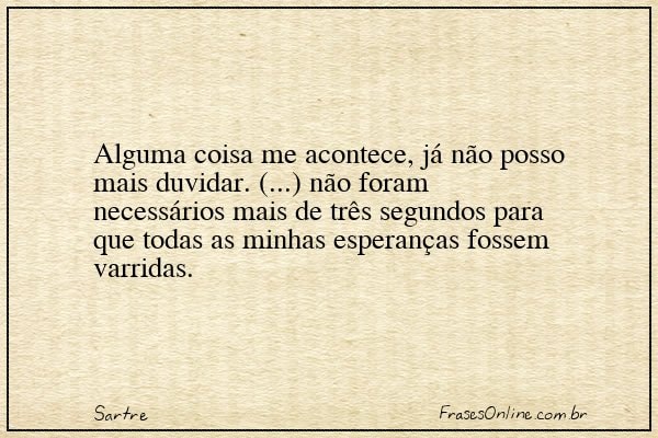 Frase de Sartre