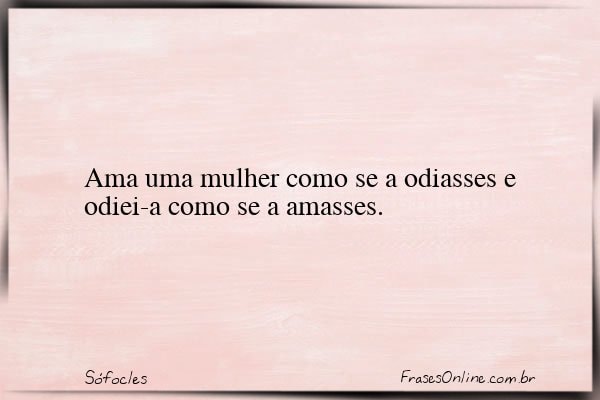 Frase de Sófocles