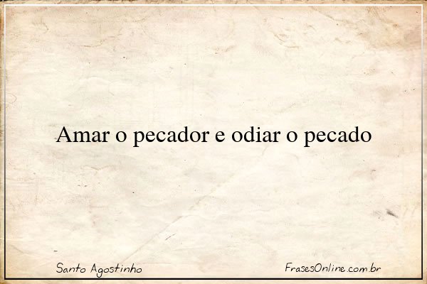 Frase de Santo Agostinho