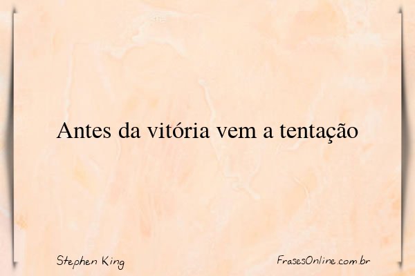 Frase de Stephen King