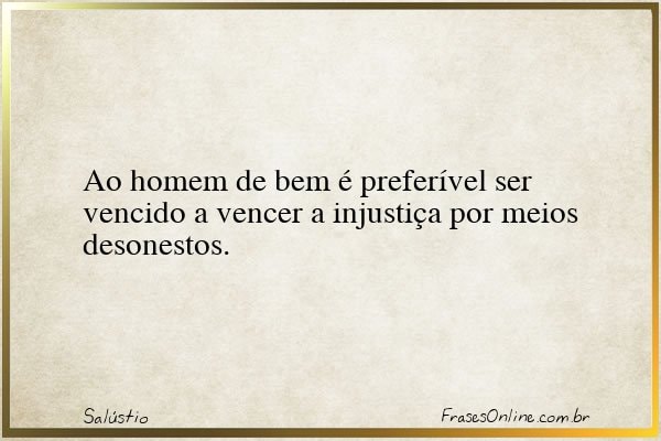 Frase de Salústio