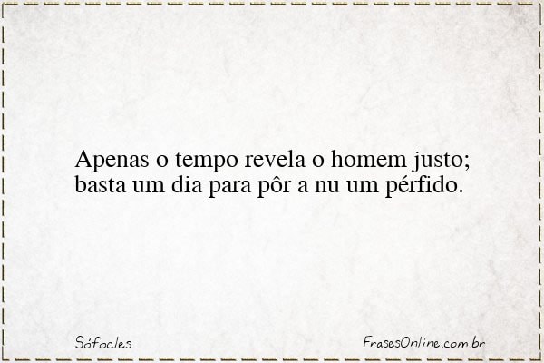 Frase de Sófocles