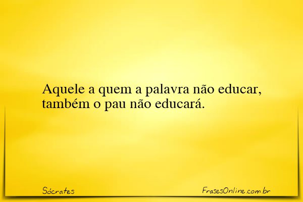 Frase de Sócrates