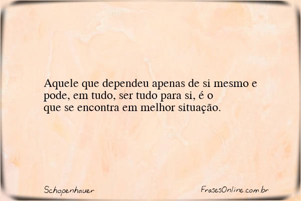Frase de Schopenhauer