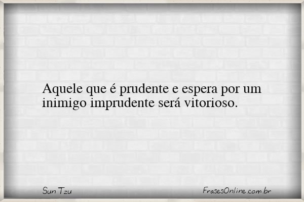 Frase de Sun Tzu