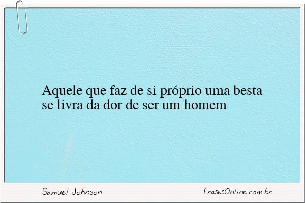 Frase de Samuel Johnson