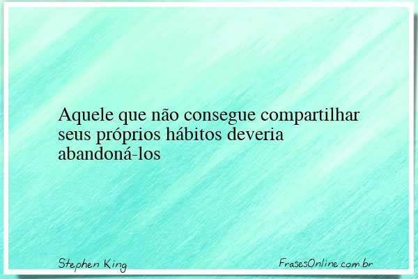 Frase de Stephen King