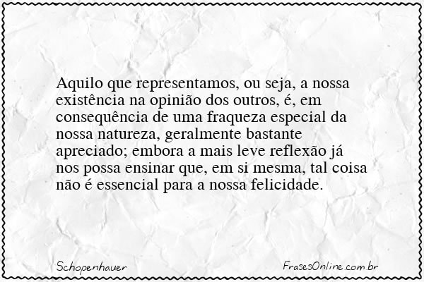 Frase de Schopenhauer