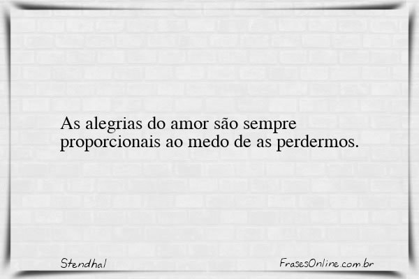 Frase de Stendhal