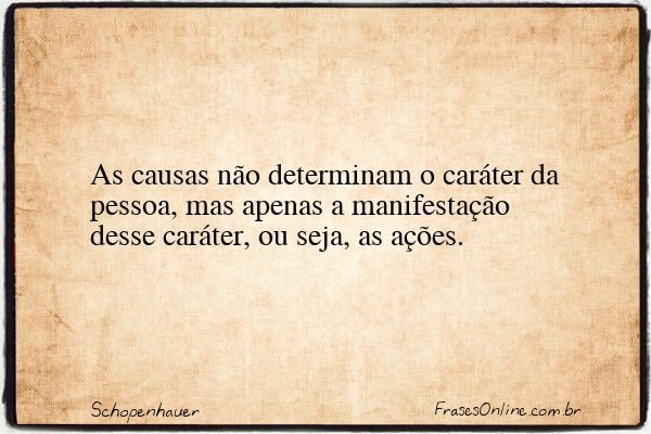 Frase de Schopenhauer
